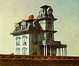 House by the Railroad by Edward Hopper